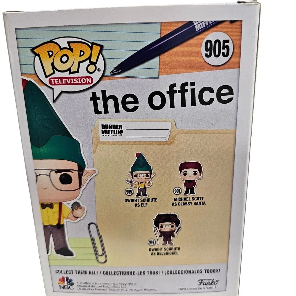 Funko Pop The Office Dwight Schrute as Elf 905 Vinyl Figure NBC Dunder‎ Mifflin